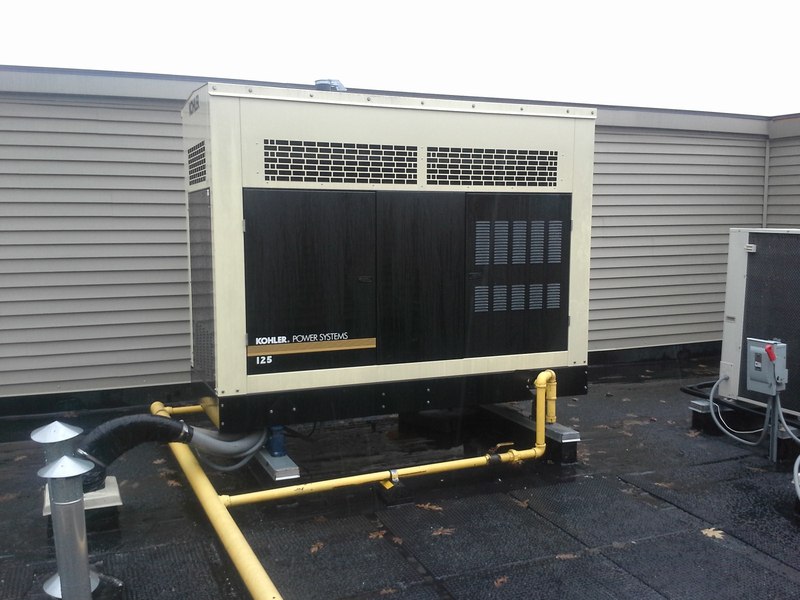 A commercial standby generator serviced by 2G Power Solutions — one of many makes and models
